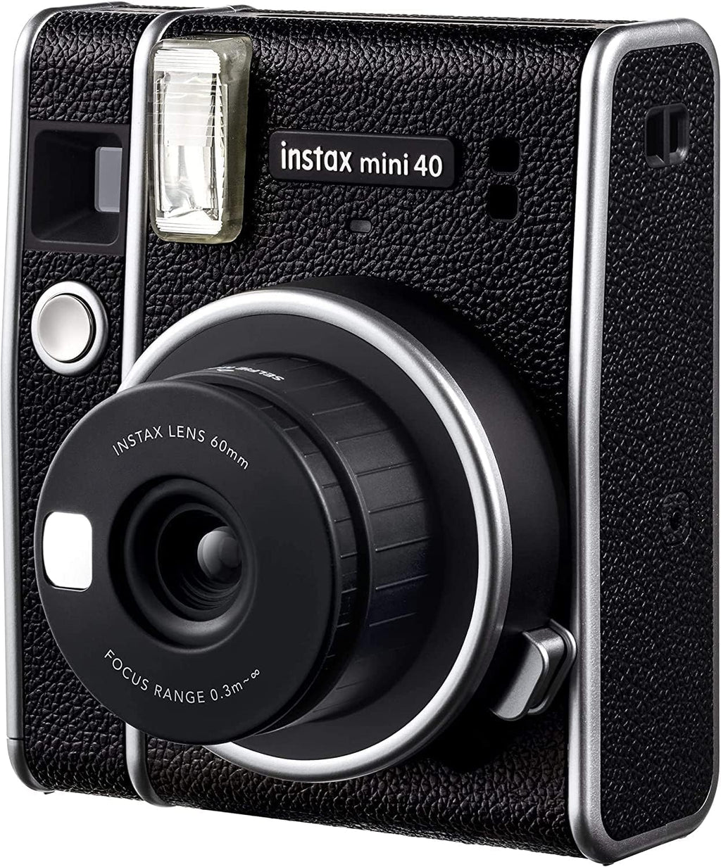 Instax Mini 40 Instant Film Camera with Built-in Selfie Lens, Auto Exposure, Auto Shutter Speed, Easy to Use, Stylish
