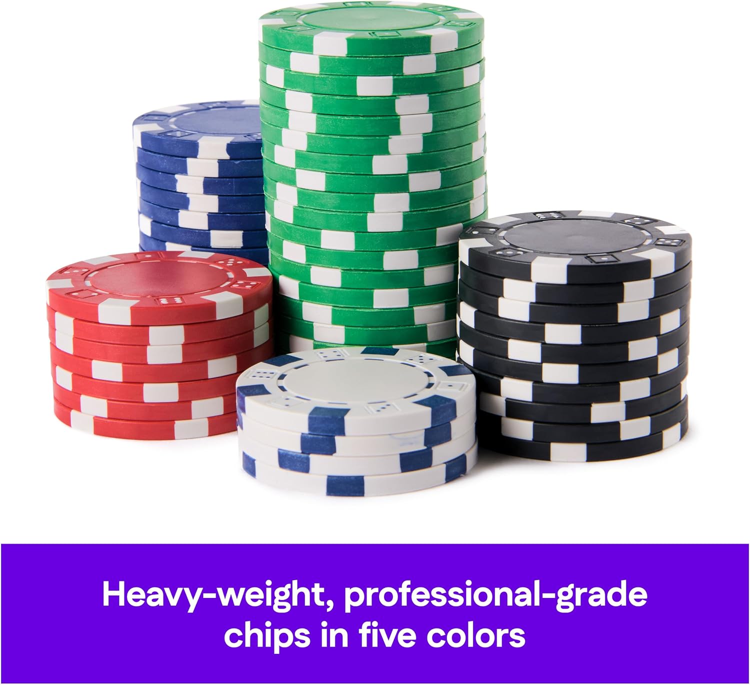 Spin Master Games Cardinal Classics 100-Piece Poker Set | Classic Game, 100-Piece Casino-Style Poker Chip Set