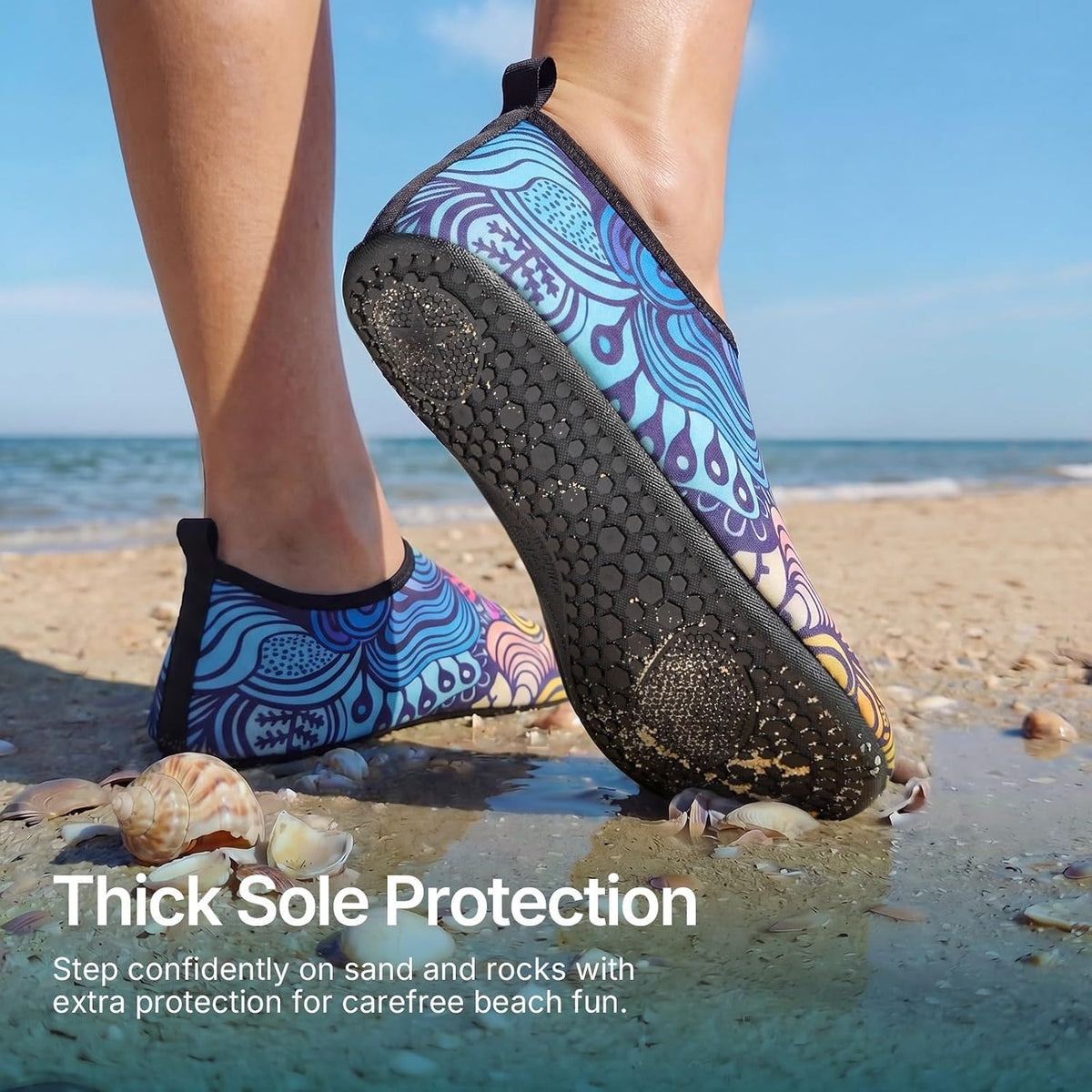 Water Shoes for Women Men Quick-Dry Aqua Socks Swim Beach Outfits Barefoot | Yoga Exercise Wear Sport Accessories