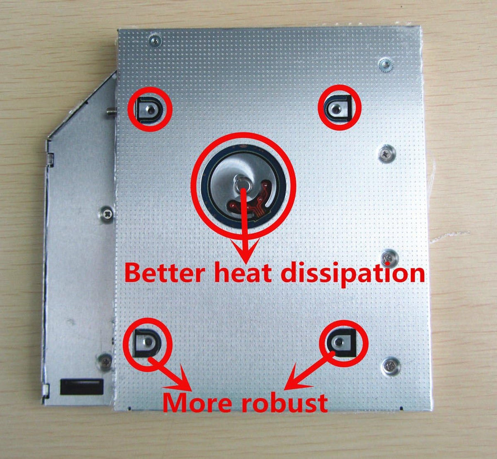 SATA 2nd HDD SSD Hard Drive Caddy for 12.7mm Universal CD / DVD-ROM Optical Bay