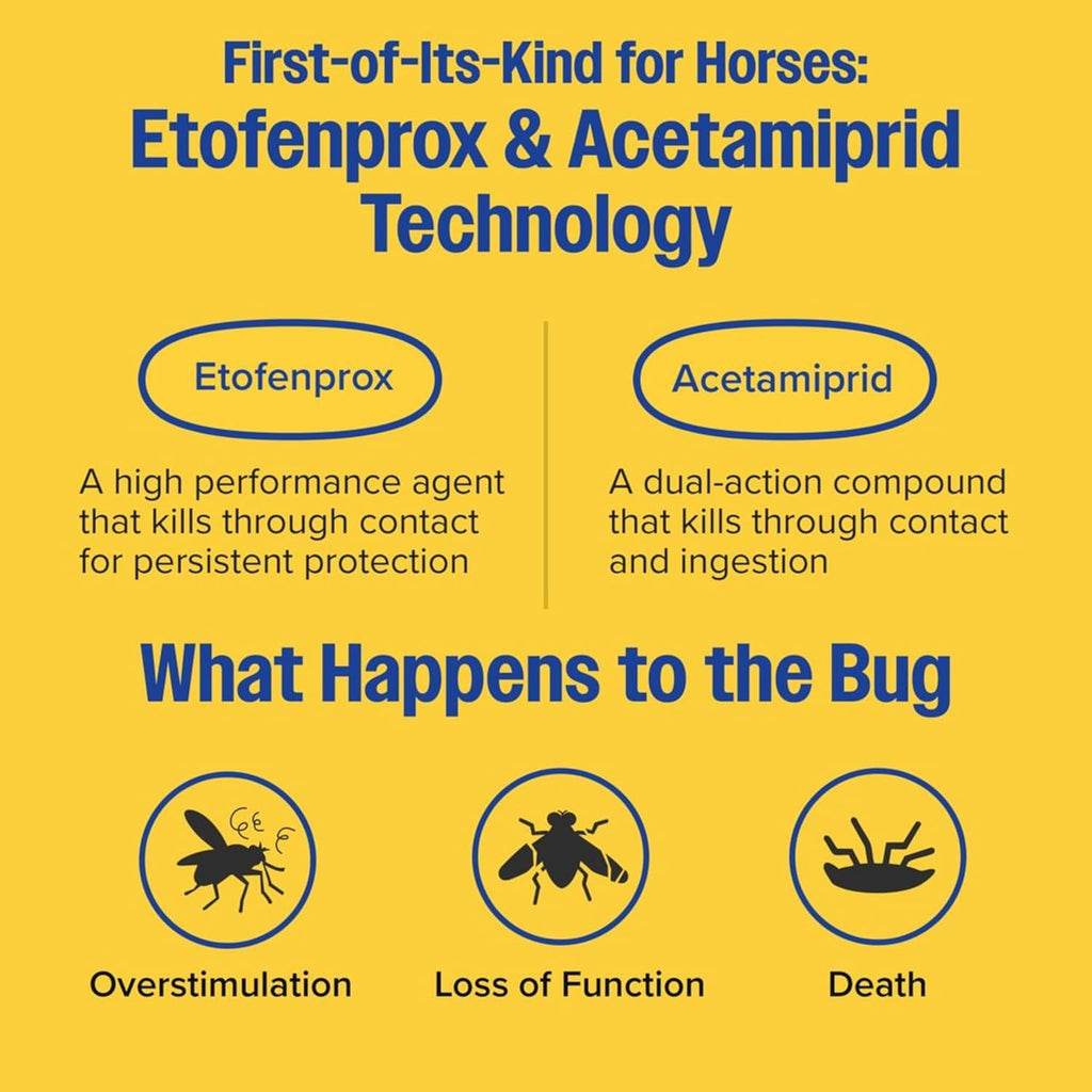 Endure Gold Killer Fly Spray for Horses, Kills Biting Flies, 32 oz