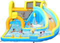 Inflatable Water Slide – Heavy Duty Bounce House with Deep Splash Pool & Blower – Inflatable Water Park for Backyard
