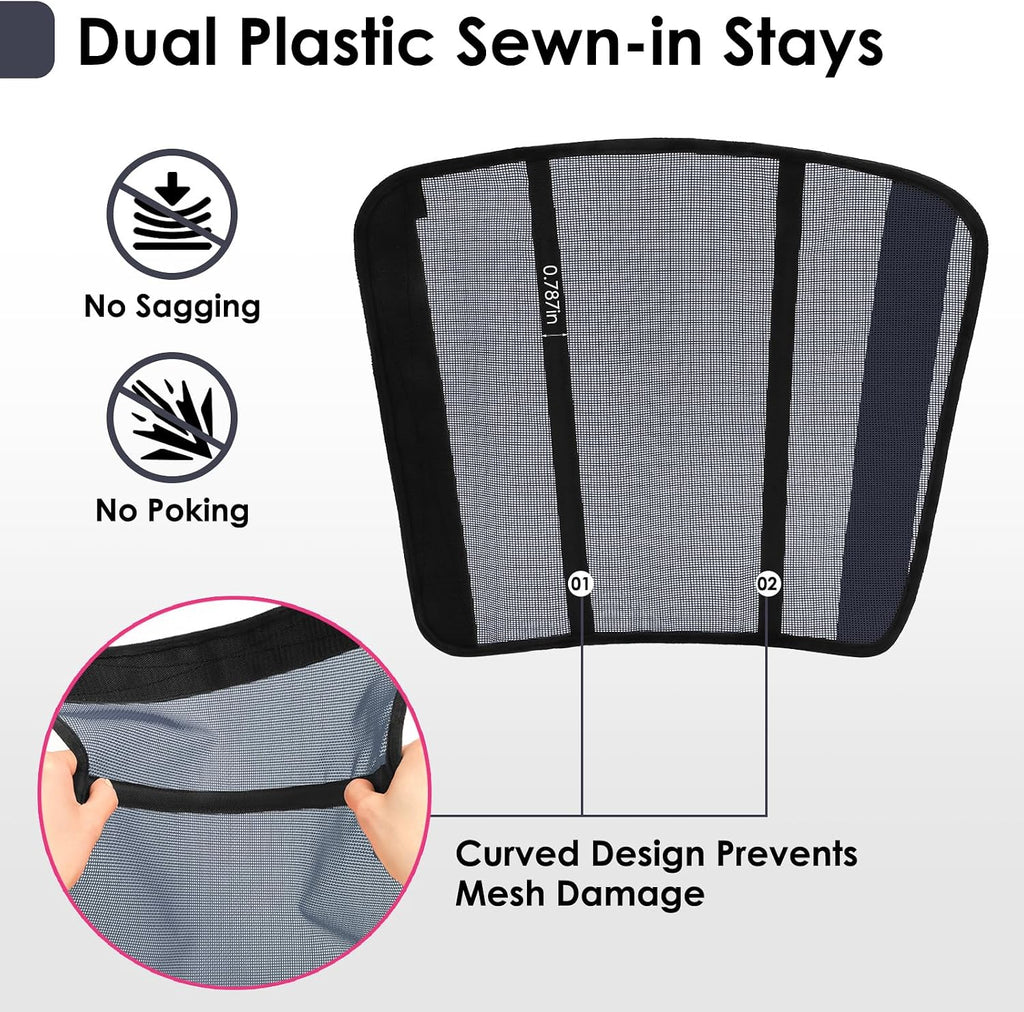 Fly Boots for Horses Set of 4 – Innovative Curved-Edge Design, Anti-Sag Stays, Breathable Mesh Leg Protection