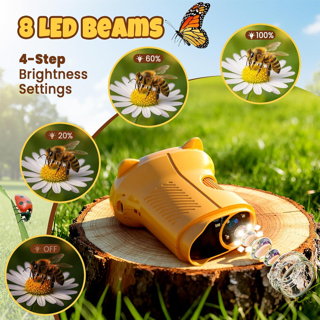 Handheld Digital Mini Microscope for Kids: 1000X 4K 2.4" Microscopes Toys | Portable Pocket STEM Electronic Learning