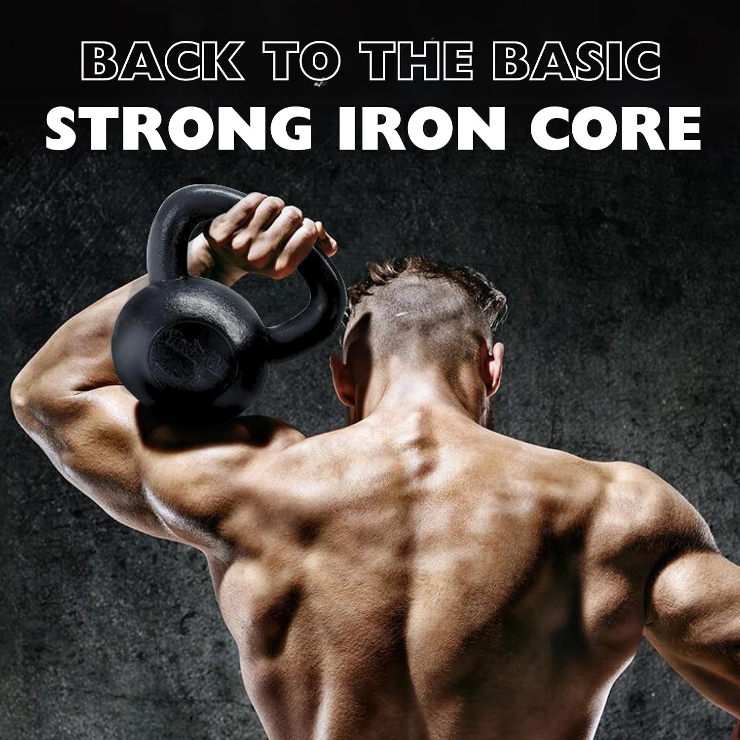 Kettlebell Sets, 5 - 10 - 15 - 20 - 25 - 30 LB Cast Iron Strength Training Kettlebells, Wide Handles & Flat Bottom