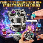 RPG Dice Set,7Pcs Alchemist's Metallic Elixir Dice with Spinning Chalice