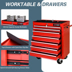 7 Drawers Rolling Tool Chest on Wheels, Multifunctional Tool Cart Tool Storage, Drawers Rolling Tool Trolley