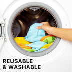 Microfiber Cleaning Cloth 50 Pack, 12" x 16", 4 Colors