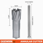 EASEWORK TOOL Carbide-Tipped Annular Cutter, 15/16" Dia x 1-3/8" Depth