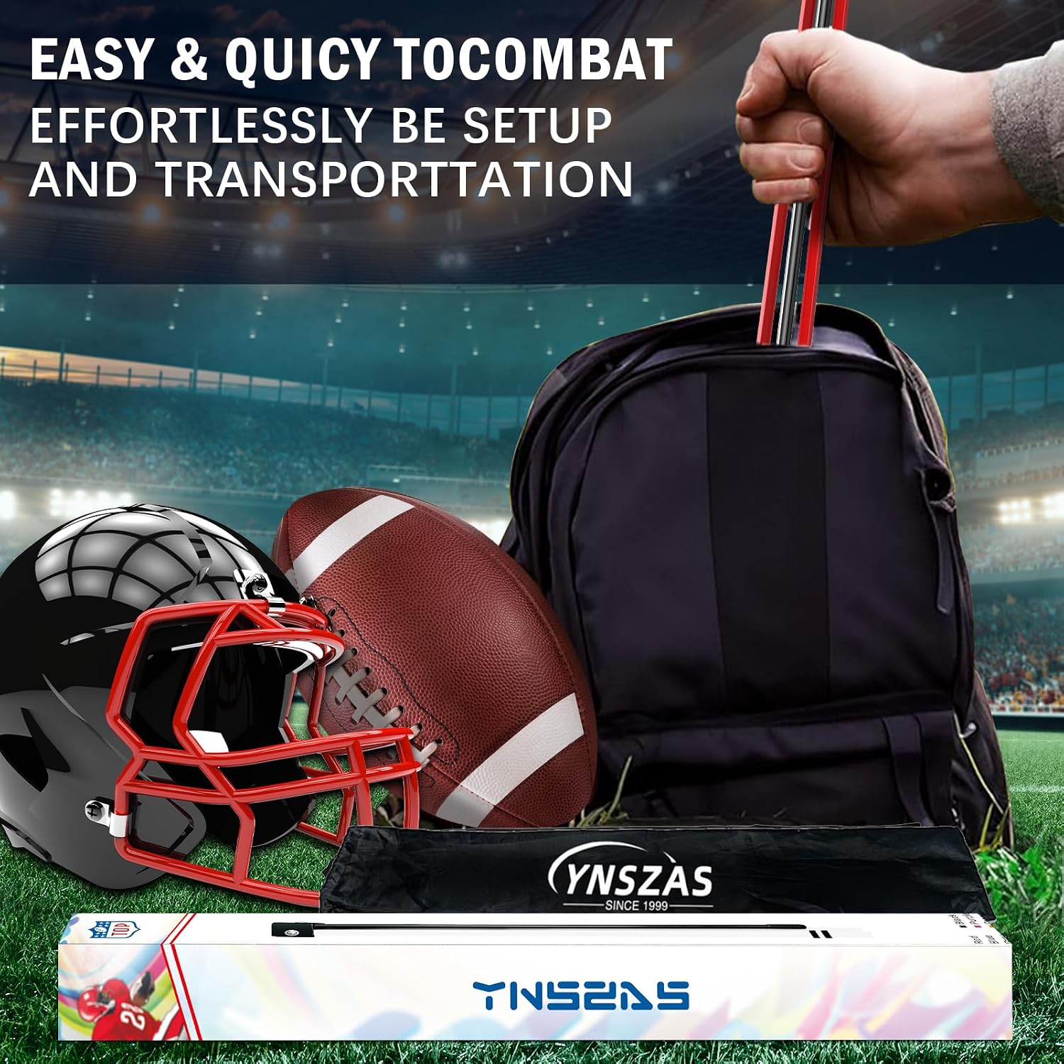 𝙉𝙀𝙒 Football Kicking Tee, Portable Field Goal Kicking Holder Stand, Kickoff Tee Compatible with All Football Sizes