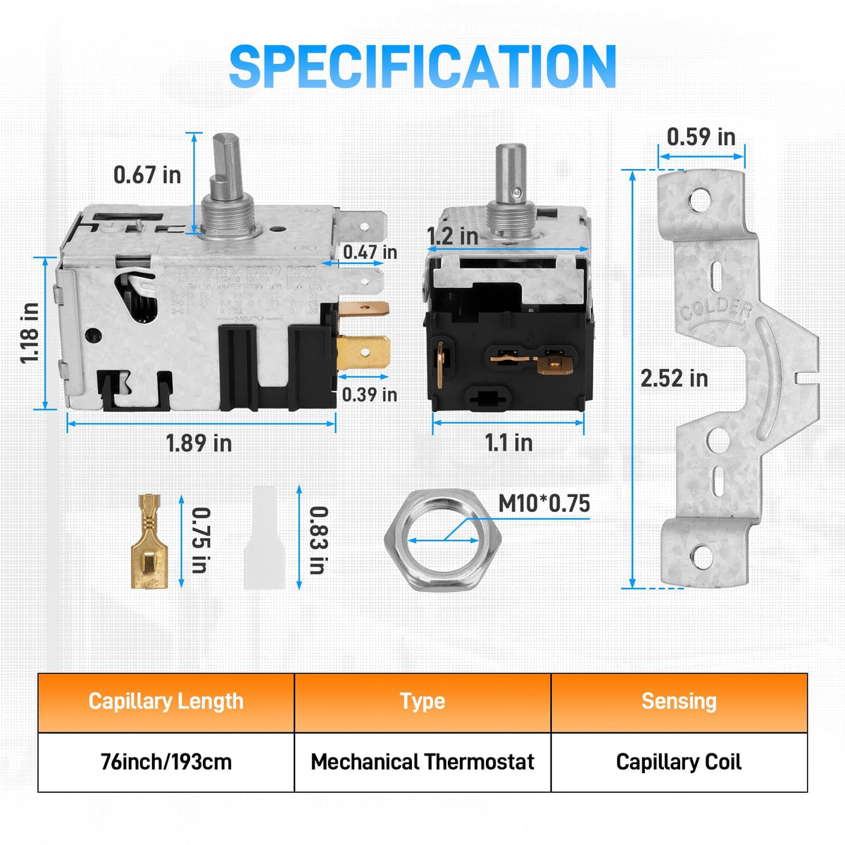 Sejaede 800366 Temperature Control Kit Compatible with True Refrigeration