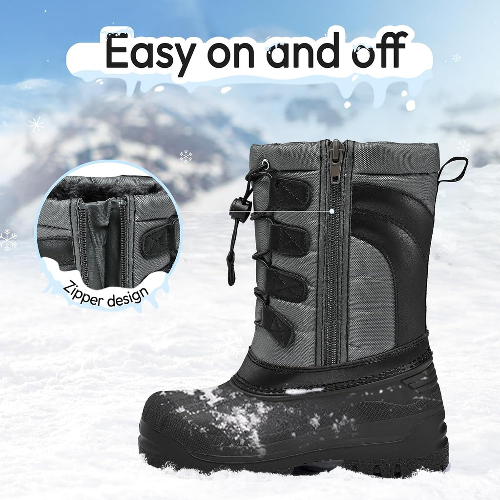 Boys Warm Anti-Slip Snow Boots