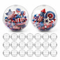 120 Pcs 1.1 Inch Clear Plastic Capsules, 28mm Empty Round Vending Machine Toy Containers, Transparent Gumball Machine