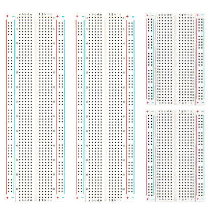4PC Solderless Breadboard Kit, 830 & 400 Tie Points Prototype Board