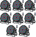 LED Par Lights DJ Stage Light RGB 36 LED with Sound Activated Remote Control DJ Uplighting for Wedding Party Club