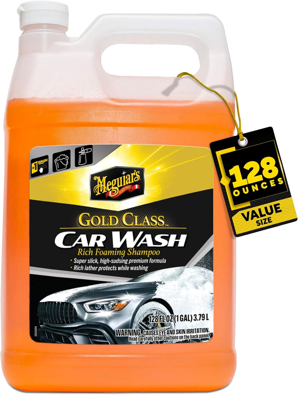 Gold Class Car Wash – Premium Foaming Car Wash Soap, High Gloss Finish, Safe For Clear Coats, Deep Cleans Without