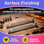 4Set Aluminum Ground Bar Kit with 21 Terminal Positions