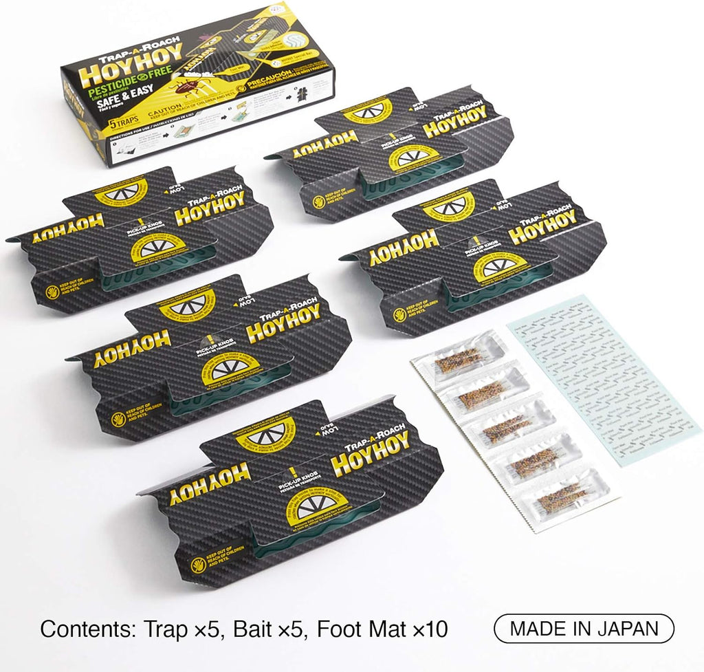 Trap A Roach - Bait Glue Traps, Great for Home with Kids & Pets Indoor, Sticky Pest Control Trap, Roach Killer, Made