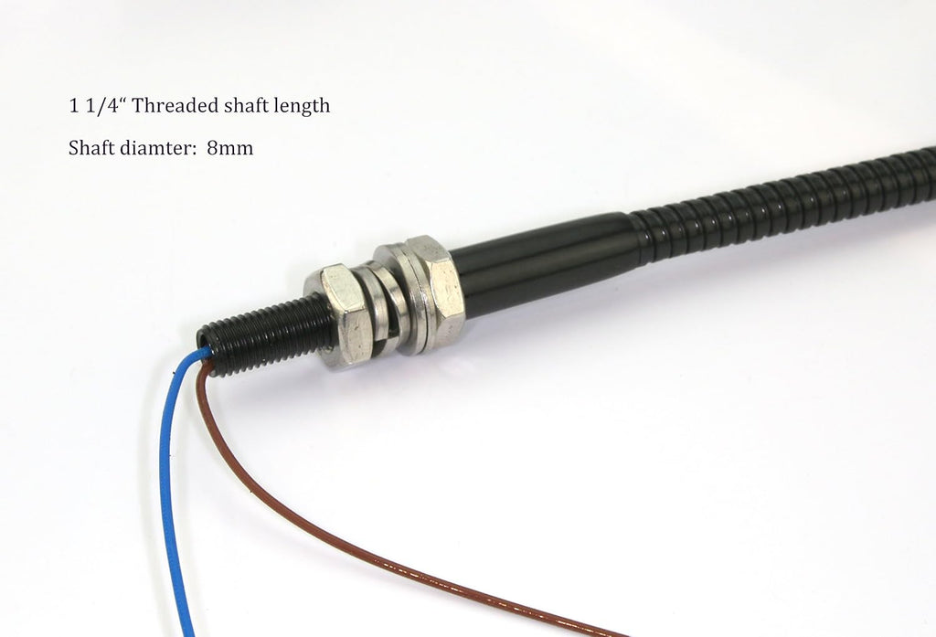 PilotLights Gooseneck Panel Light, Map Light, Post Light - White LED, 18" Length, 12VDC On/Off Switch