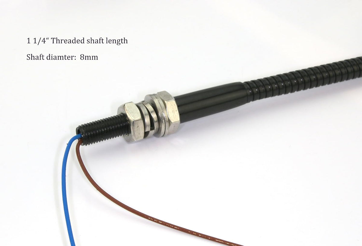 PilotLights Gooseneck Panel Light, Map Light, Post Light - White LED, 18" Length, 12VDC On/Off Switch