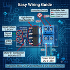 6 PCS Dual MOSFET Trigger Switch Driver Module PWM Electronic Switch Board