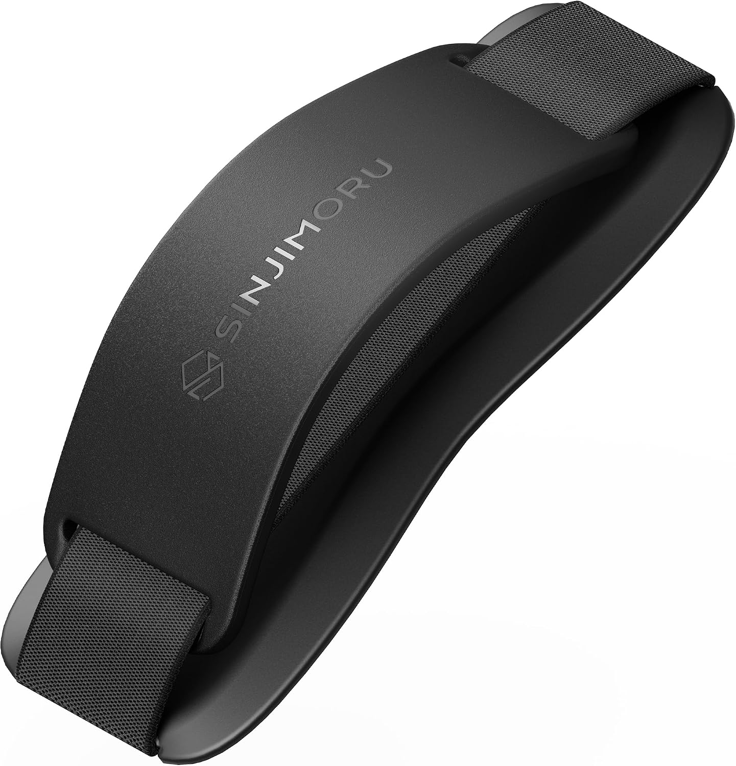 Phone Grip with Silicone Band, Holder & Kickstand, Black | Sinji Grip Silicone, adhesive finger strap for