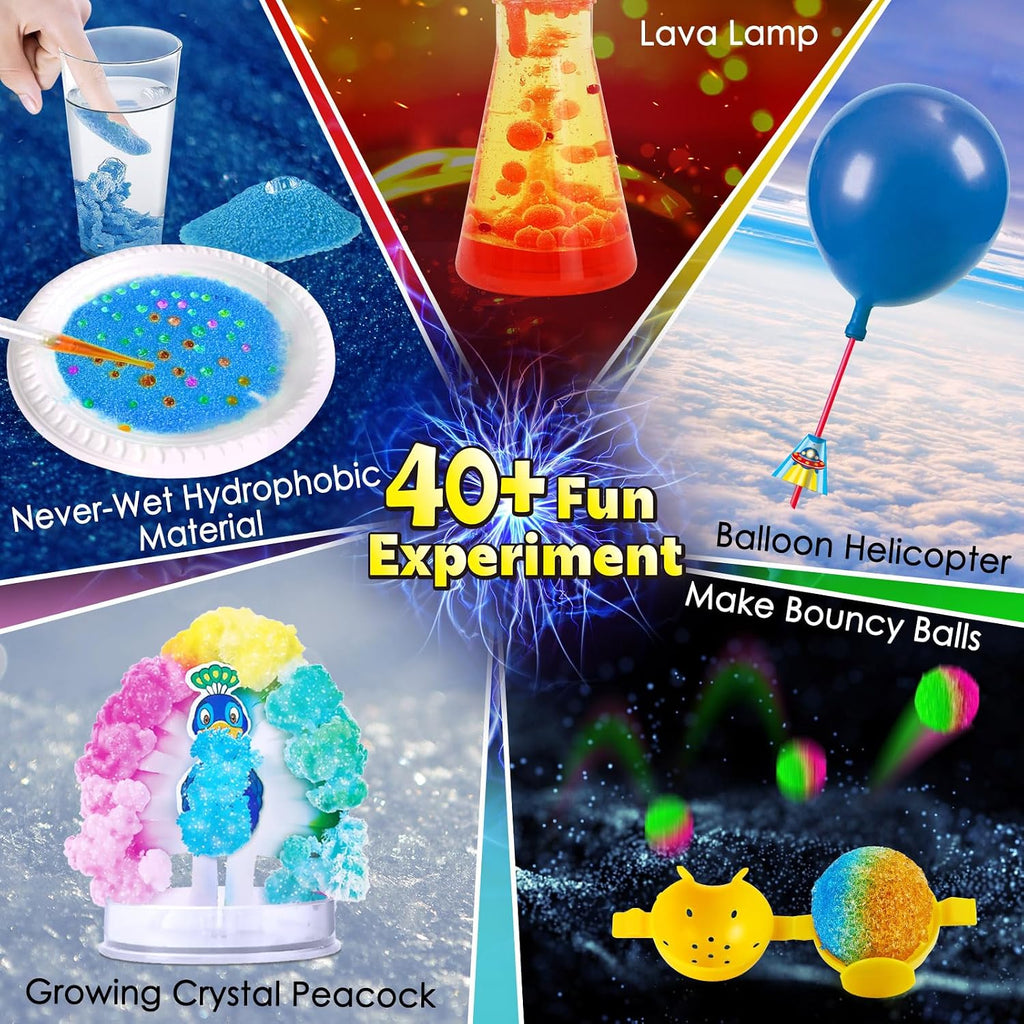 40+ Experiments Science Kit for Kids Chemistry Set STEM Toy | Reaction, Magic, Fun, Educational Toy Gift Idea, for