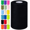 Black Tulle Fabric Rolls 6 Inch by 100 Yards Tulle Roll Spool Fabric
