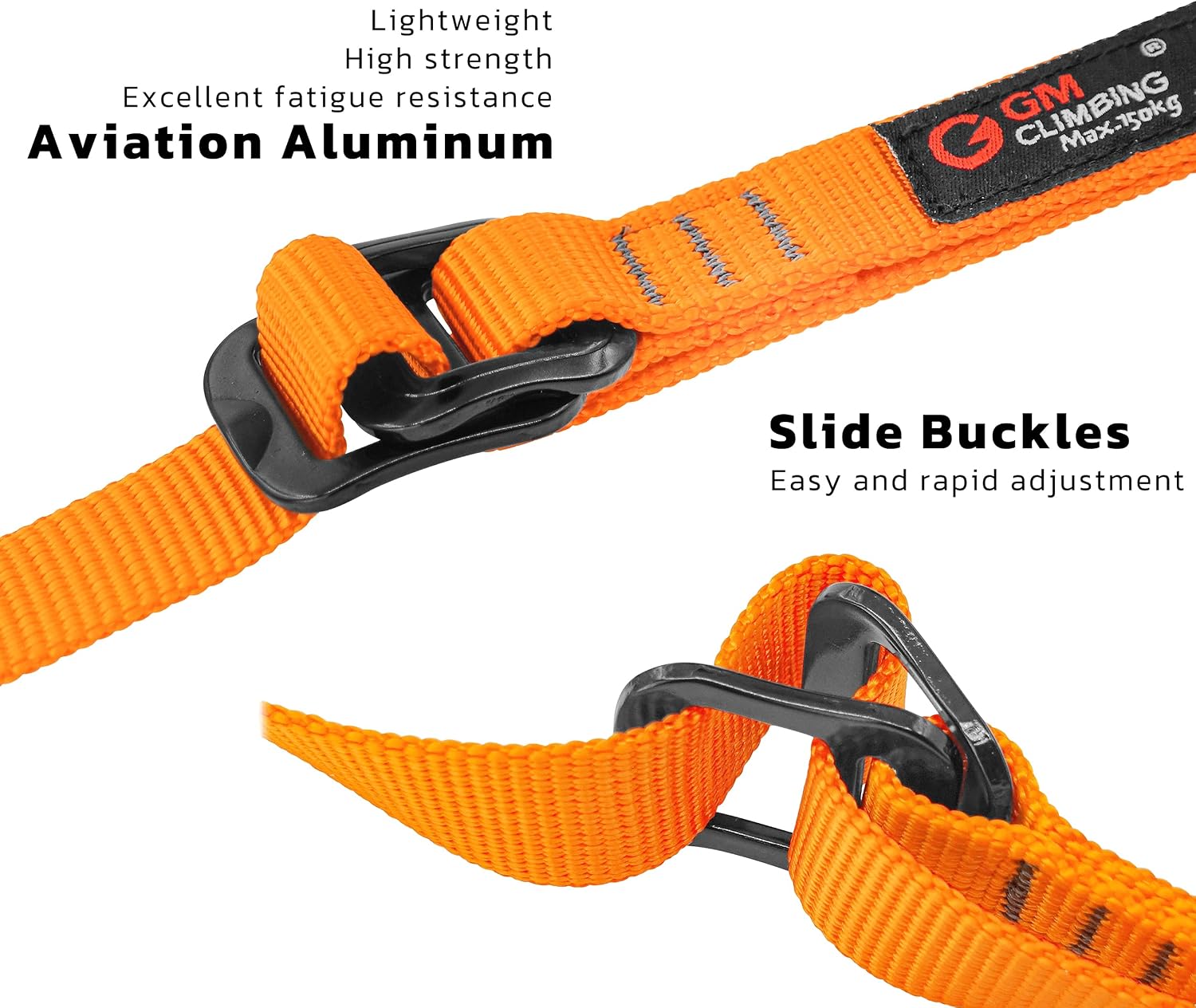Foot Loop Ascender Sling Adjustable for Rope Ascending Climbing Arborist Caving Aid Climbing Gear SRT Rope Walking
