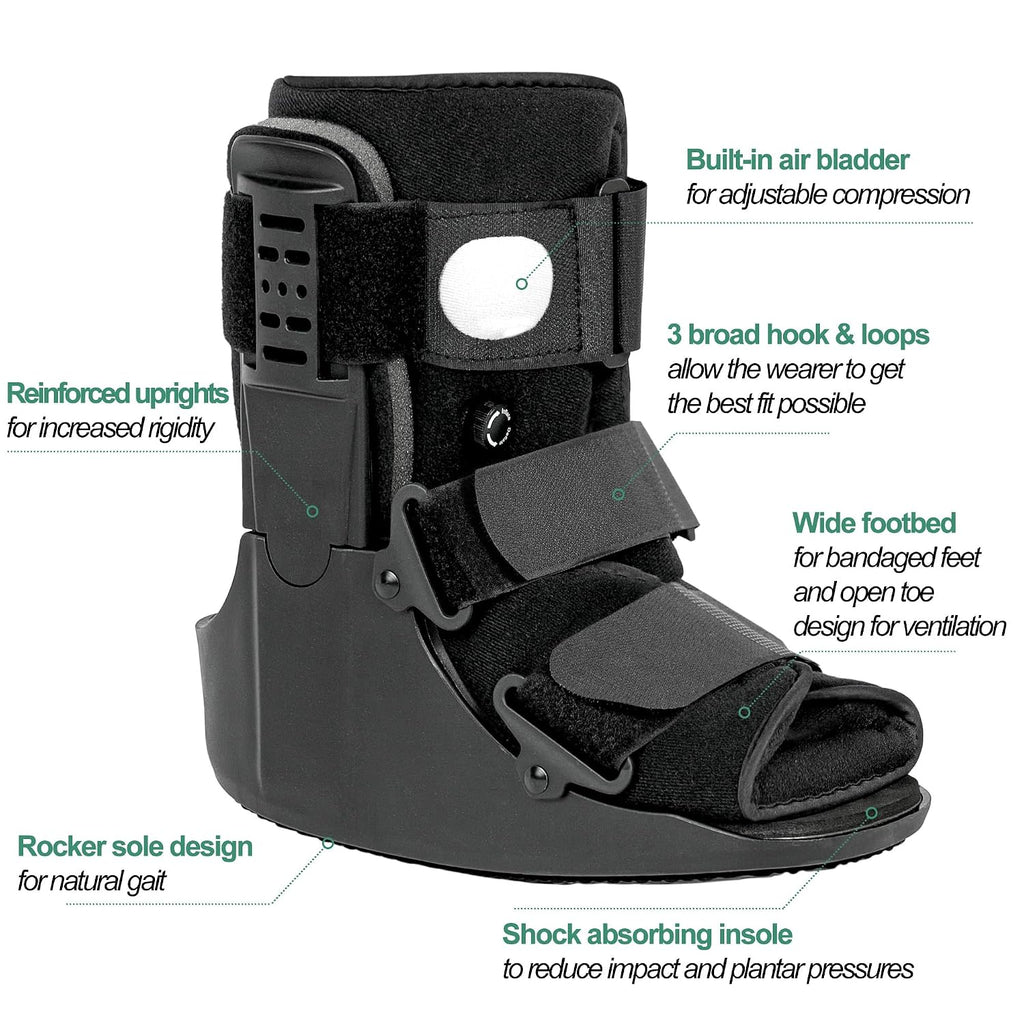 Walking Boot for Broken & Injured Foot, Sprained Ankle, Fracture, M