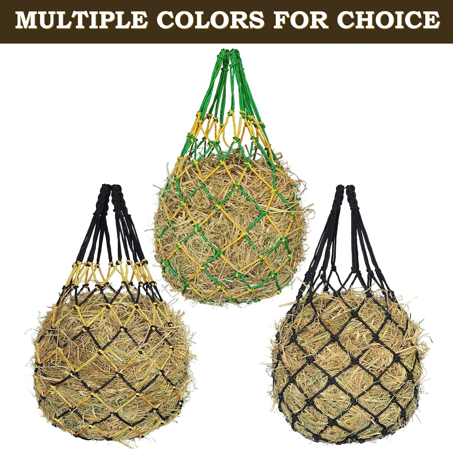 Hay Net for Horses,Slow Feed Hay Bag for Horses Goat Sheep