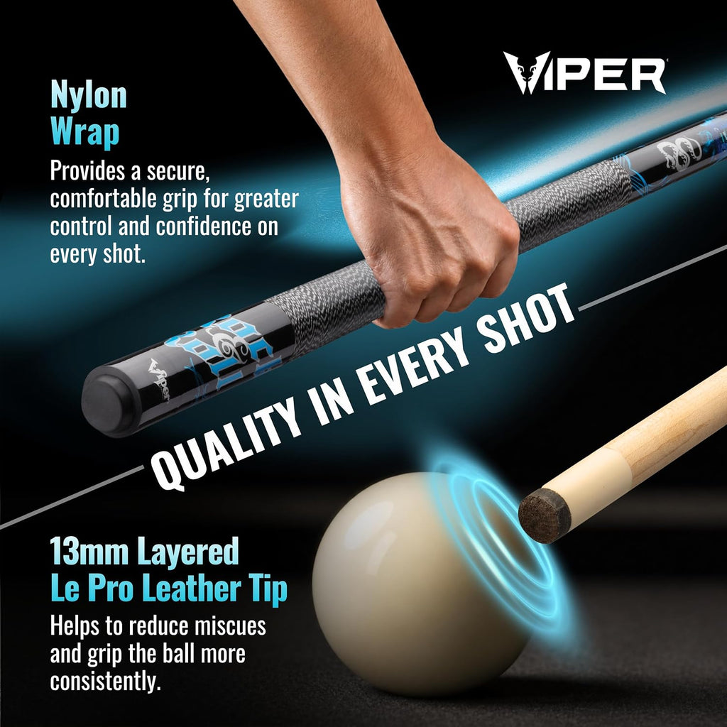 Underground 58" Pool Cue Stick, 9 Styles, 18-21 Ounce