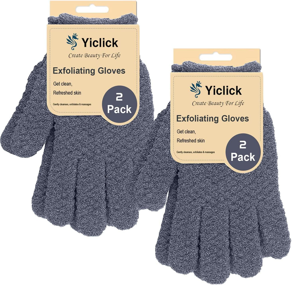 Heavy Exfoliating Gloves 4Pcs, Exfoliating Mitt, Body Scrubber for Bath Shower Exfoliation, Body Scrub Exfoliator for