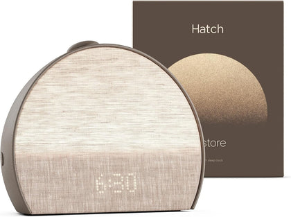Hatch Restore 3 Sunrise Alarm Clock & Sound Machine, Smart Light (Cocoa) | White noise machine & sunrise alarm light