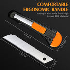 150 Pack Retractable Utility Knives, 18mm Box Cutters Wide Blade