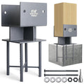 Stainless Steel 6"x6"(Actual 5.5"x5.5") Post Base Bracket Concrete, Wet Set Concrete Post Anchor Bracket Heavy Duty