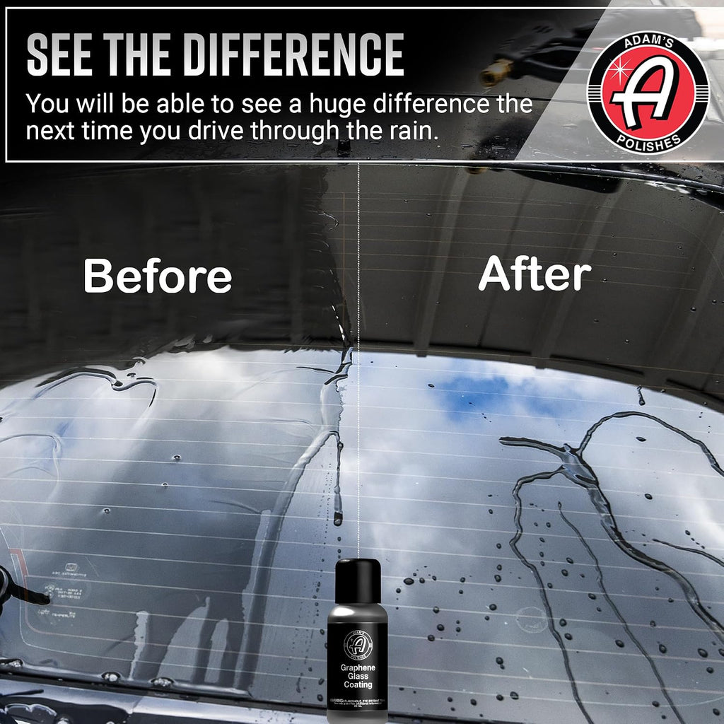 Graphene Glass Coating (30ml) - Advanced Rain Windshield Water Repellent for Cars, Shower Doors Mirrors and Other