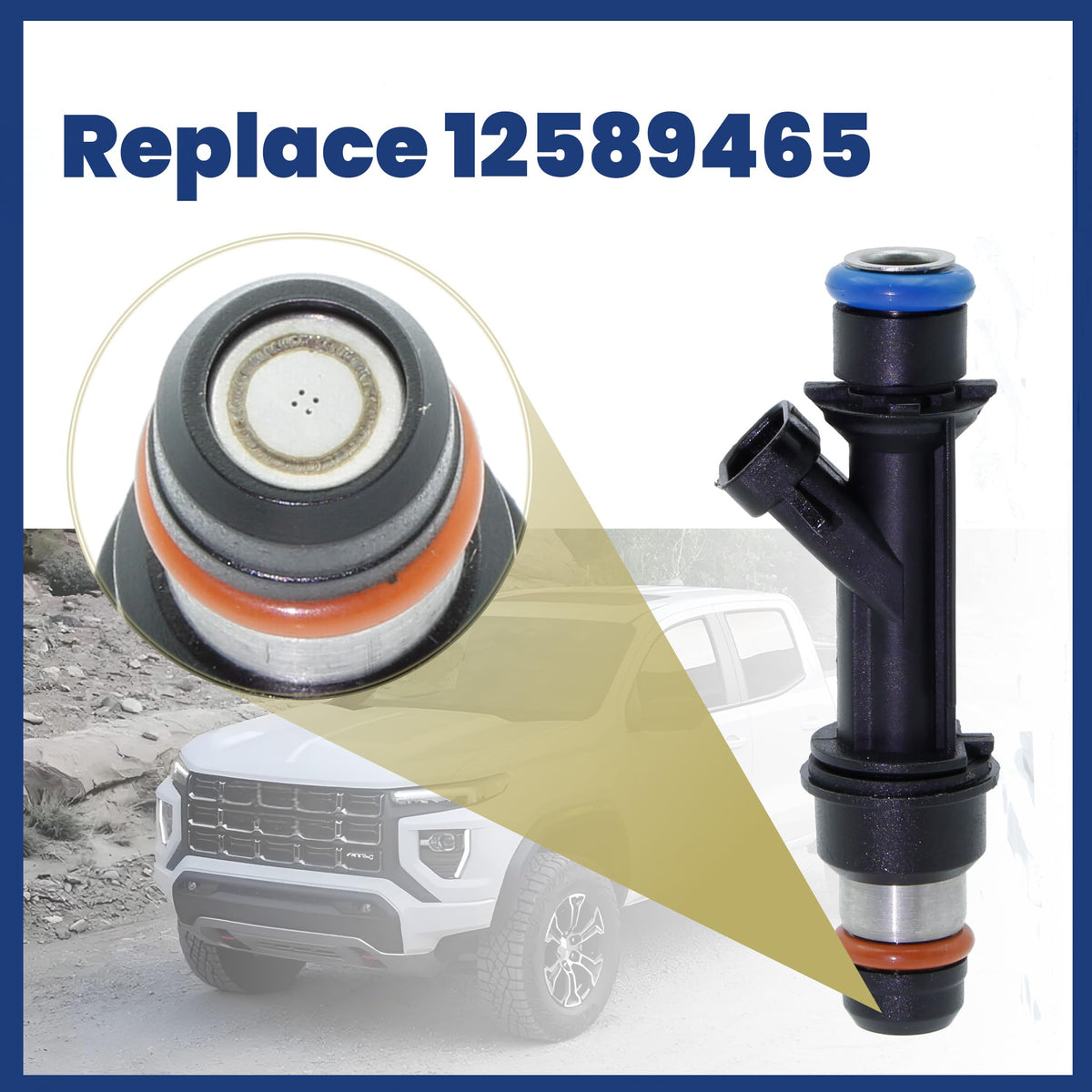 Fuel Injector Replace 12589465 Black 5PCS