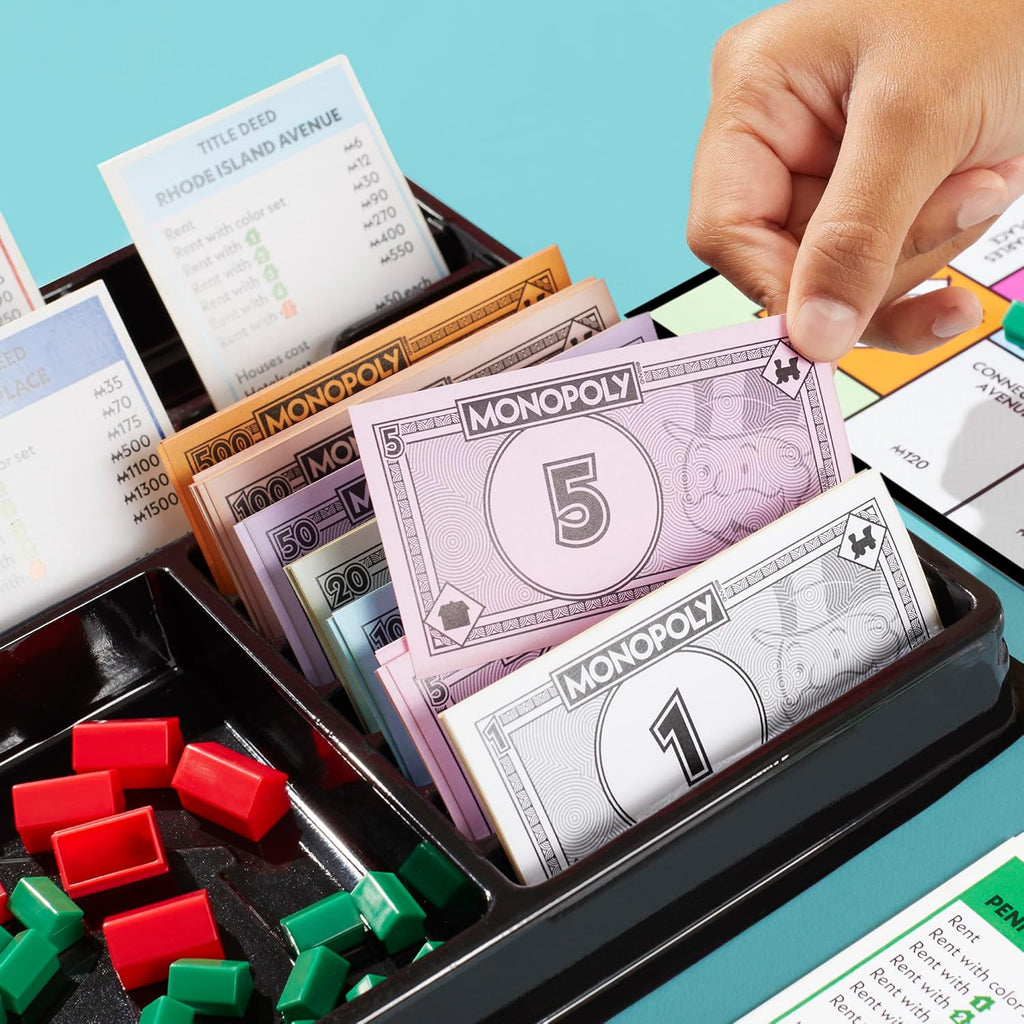 Board Game | Classic Game with Storage Tray and Larger Tokens | Ages 8+ | 2 to 6 Players | Family Games for Kids and