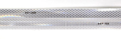 2" x 12" Strips of 3M Diamond Grade Conspicuity Solid White Reflective Safety Tape 983-10 Package of 10