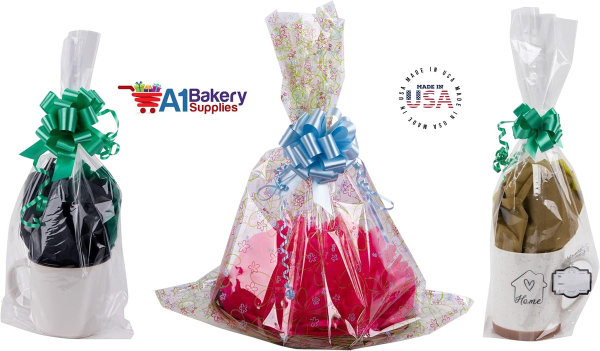Cellophane Bags For Baskets Cellophane Gift Bags For Wine Bottles, Small Baskets, Mugs And Gifts BOPP Clear
