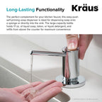 Kitchen Soap and Lotion Dispenser in Chrome, KSD-43CH