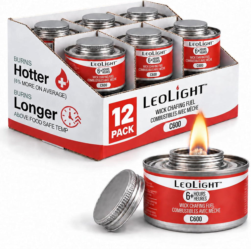 Chafing Fuel 12 Pack, 6 Hour Burn, 200 g (7.1 oz)