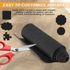 1/8" T x 17" W x 80" L Neoprene Foam Padding Without Adhesive