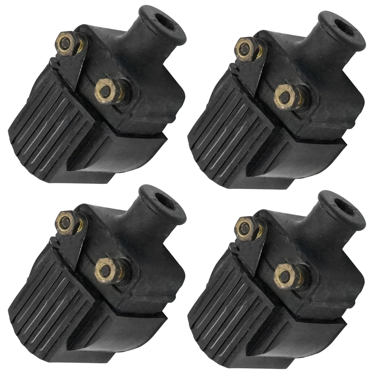 Caltric 4-Pack Ignition Coils Compatible with Mercury Outboard 115Hp 115-Hp 115 Hp Engine 1989-1998