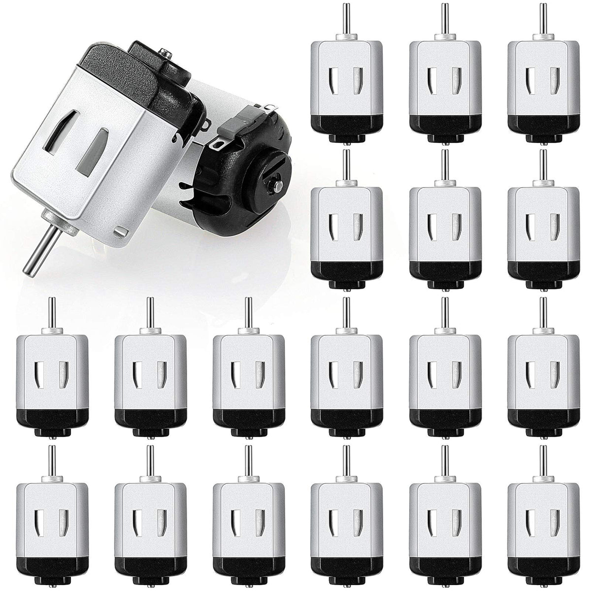 Mudder 20 Pcs Mini Electric Motor Dc 1.5-3V 23000rpm Cars Toys