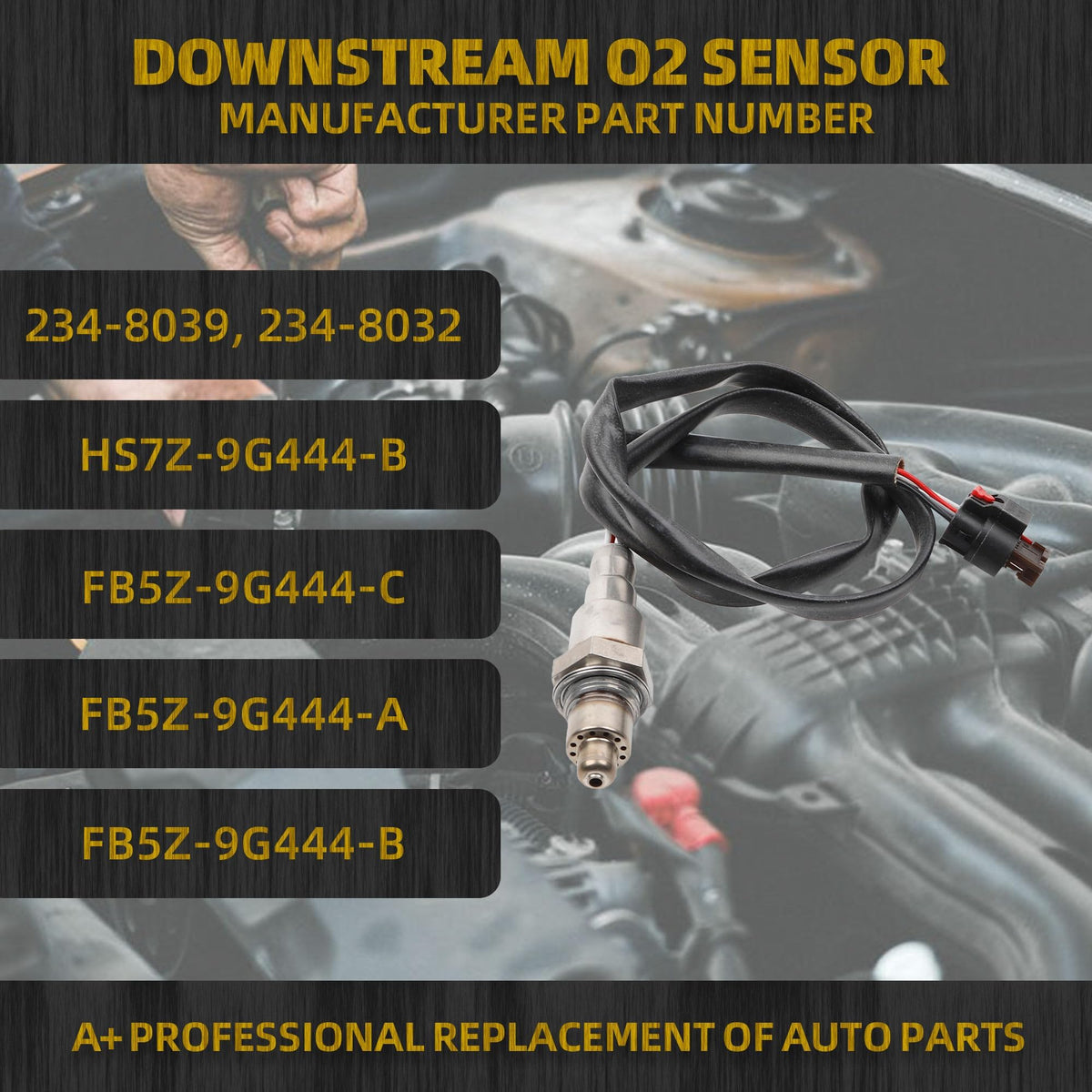 Dasbecan Downstream O2 Oxygen Sensor Compatible with 2016-2021 Ford Edge