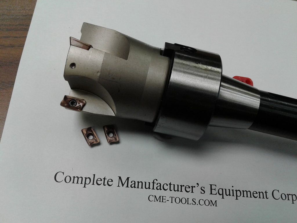 2" 90 Degree indexable face Mill, Shell Mill, R8 Arbor, Sandvik #506-SDVK-2