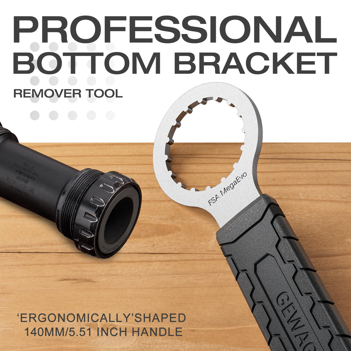 Bicycle Bottom Bracket Tool - Bottom Bracket Removal Install Tool Compatible with Shimano Hollowtech II/BB9000