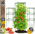 Square Tomato Cage - Large Trellis Stakes and Plant Support Structures for Vegetables and Climbing Plants - Tall